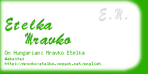 etelka mravko business card